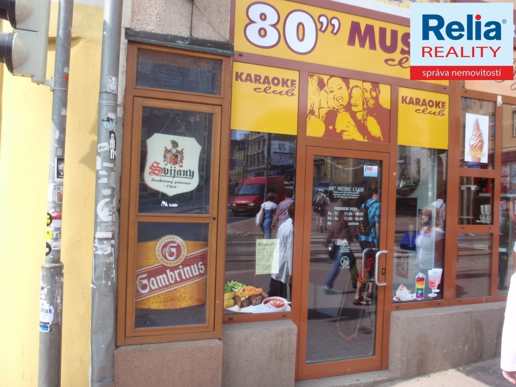 Pronájem suterénního prostoru - baru, 140 m2, Šaldovo nám., Liberec